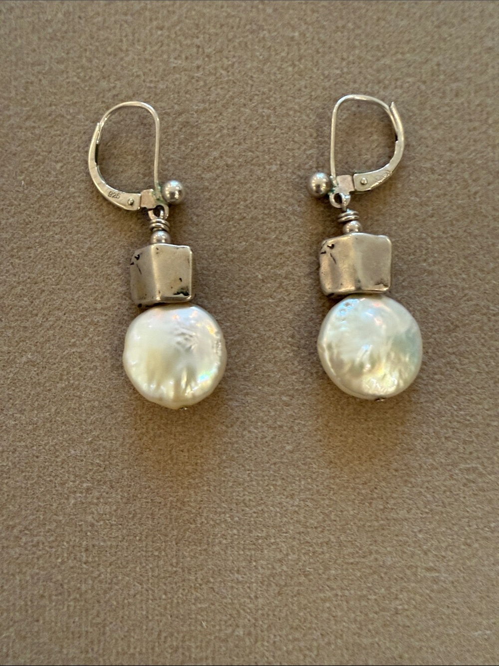 Sterling Silver Freshwater Pearl Drop Earrings